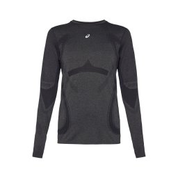 ASICS Tricou funcțional 'ROAD' gri metalic / negru / alb