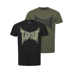 Tapout Tricou 'Amboyn' kaki / negru