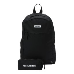Abercrombie & Fitch Rucsac negru / alb