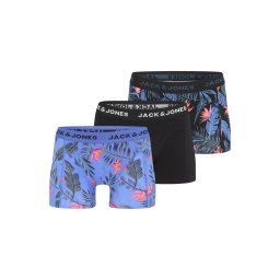 JACK & JONES Boxeri 'JACKYLE' opal / roz zmeură / negru / alb
