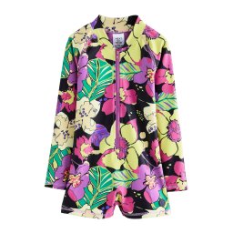 Next Costum de baie întreg galben / lila / roz / negru