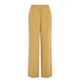 WE Fashion Pantaloni cu dungă galben auriu