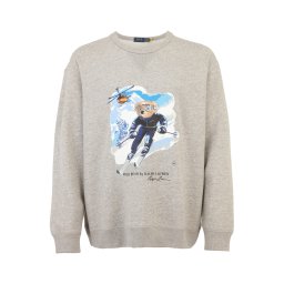 Polo Ralph Lauren Big & Tall Bluză de molton albastru deschis / albastru închis / gri amestecat / alb