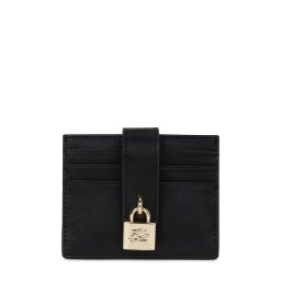 Karl Lagerfeld Etui ' K/Autograph Kartenetui mit Vorhängeschloss ' negru