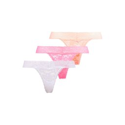 GUESS Tanga portocaliu deschis / roz / alb