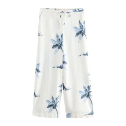 Next Pantaloni ecru / albastru marin / opal