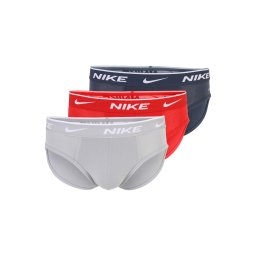 NIKE Underwear Slip albastru marin / gri deschis / roșu / alb