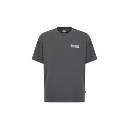 DICKIES Tricou 'Wolfhurst' gri / alb