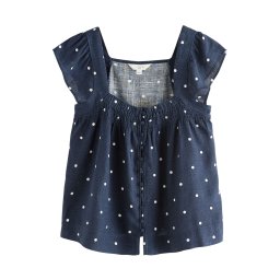 Next Bluză bleumarin / alb