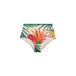 Next Slip costum de baie crem / verde smarald / roșu vin / roșu orange