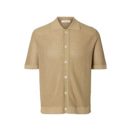 SELECTED Geacă tricotată 'SLHSHANE' bej închis
