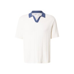 HOLLISTER Pulover albastru / alb