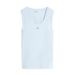 Tommy Jeans Top 'Slim Tank' azuriu