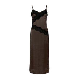 PIECES Rochie 'PCARIEL' maro închis / negru