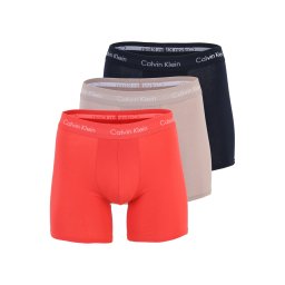 Calvin Klein Underwear Boxeri maro cappuccino / roșu deschis / negru