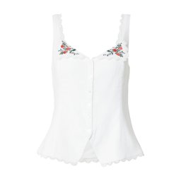 Abercrombie & Fitch Bluză verde / roșu / alb
