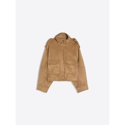Bershka Geacă de primăvară-toamnă maro deschis