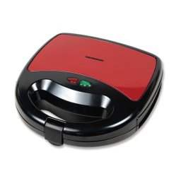 Sandwich maker Garnet 750 SM-K750BKRX, 750W, plite fixe, invelis antiaderent, capacitate: 2 sandwich-uri, Negru/Rosu