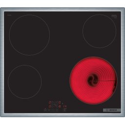 Plita radianta Bosch PKE645BB2E 4 zone de gatit 60 cm seria 4 Negru