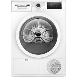 Uscator de rufe Bosch WTH85205BY cu condensare si pompa de caldura seria 4, 7 kg Alb
