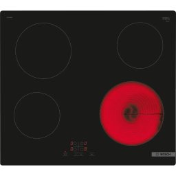 Plita radianta Bosch PKE611BA2E 4 zone de gatit 60 cm seria 4 Negru