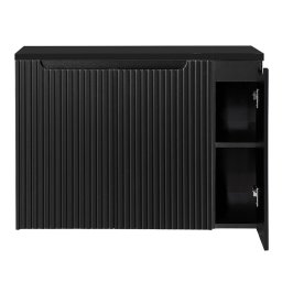 Masca lavoar baie suspendata Skelbolu, 3 usi, 100 cm, neagra