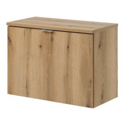 Masca lavoar suspendata 80 cm Skelbolu, finisaj stejar, cu blat
