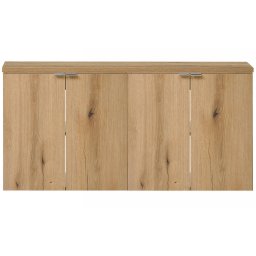 Dulap baie suspendat dublu Skelbolu 120 cm, finisaj stejar