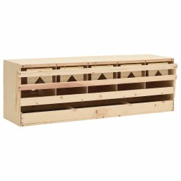 Cuibar gaini cu 5 compartimente, 117x33x38 cm, lemn masiv pin GartenMobel Dekor