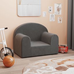 Canapea pentru copii, antracit, plus moale GartenMobel Dekor