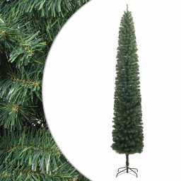 Brad de Craciun slim cu suport, 300 cm, PVC GartenMobel Dekor