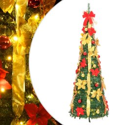 Brad de Craciun artificial pop-up 100 LED-uri verde 150 cm GartenMobel Dekor