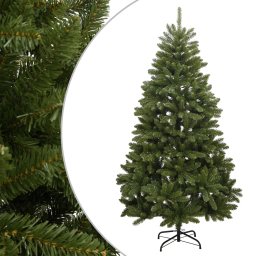 Brad de Craciun artificial cu suport si balamale, verde, 240 cm GartenMobel Dekor