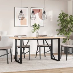 Picioare masa de sufragerie O-Frame 140x60x73 cm Oţel GartenMobel Dekor