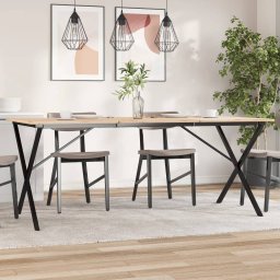 Picioare masa de sufragerie X-Frame 160x80x73 cm Oţel GartenMobel Dekor