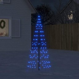 Pom de Craciun LED 200 LED-uri Albastru 180 cm GartenMobel Dekor