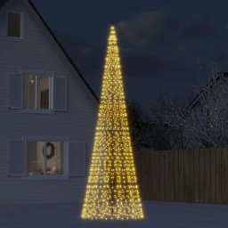 Pom de Craciun LED 1534 LED-uri Alb Cald 500 cm GartenMobel Dekor