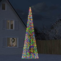 Pom de Craciun LED 1534 LED-uri colorate 500 cm GartenMobel Dekor