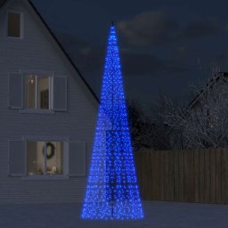 Pom de Craciun LED 1534 LED-uri Albastru 500 cm GartenMobel Dekor