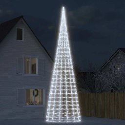 Pom de Craciun LED 3000 LED-uri Alb Rece 800 cm GartenMobel Dekor