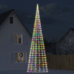 Pom de Craciun LED 3000 LED-uri colorate 800 cm GartenMobel Dekor