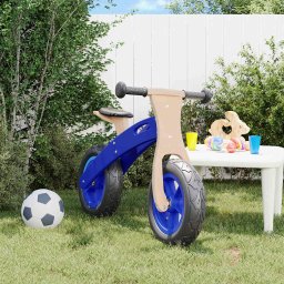 Bicicleta echilibru de copii, cauciucuri pneumatice, albastru GartenMobel Dekor