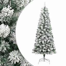 Brad de Craciun artificial cu balamale si zapada pufoasa 240 cm GartenMobel Dekor