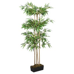 Arbore din bambus artificial 1216 de frunze 180 cm verde GartenMobel Dekor