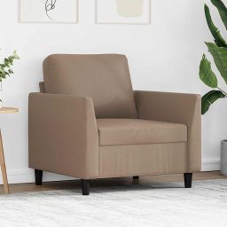 Canapea de o persoana, cappuccino, 60 cm, piele ecologica GartenMobel Dekor
