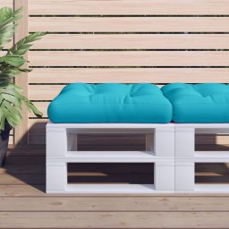 Perna pentru paleti, turcoaz, 60x61,5x10 cm, tesatura Oxford GartenMobel Dekor