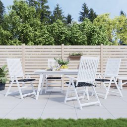 Perne scaun gradina carouri negre, 4 buc. 50x50x4 cm, textil GartenMobel Dekor