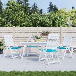 Perne scaun gradina, turcoaz, 4 buc., 50x50x4 cm, textil GartenMobel Dekor