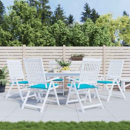 Perne scaun gradina, turcoaz, 6 buc., 50x50x4 cm, textil GartenMobel Dekor