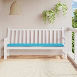 Perna pentru banca de gradina, turcoaz, 200x50x4 cm, textil GartenMobel Dekor